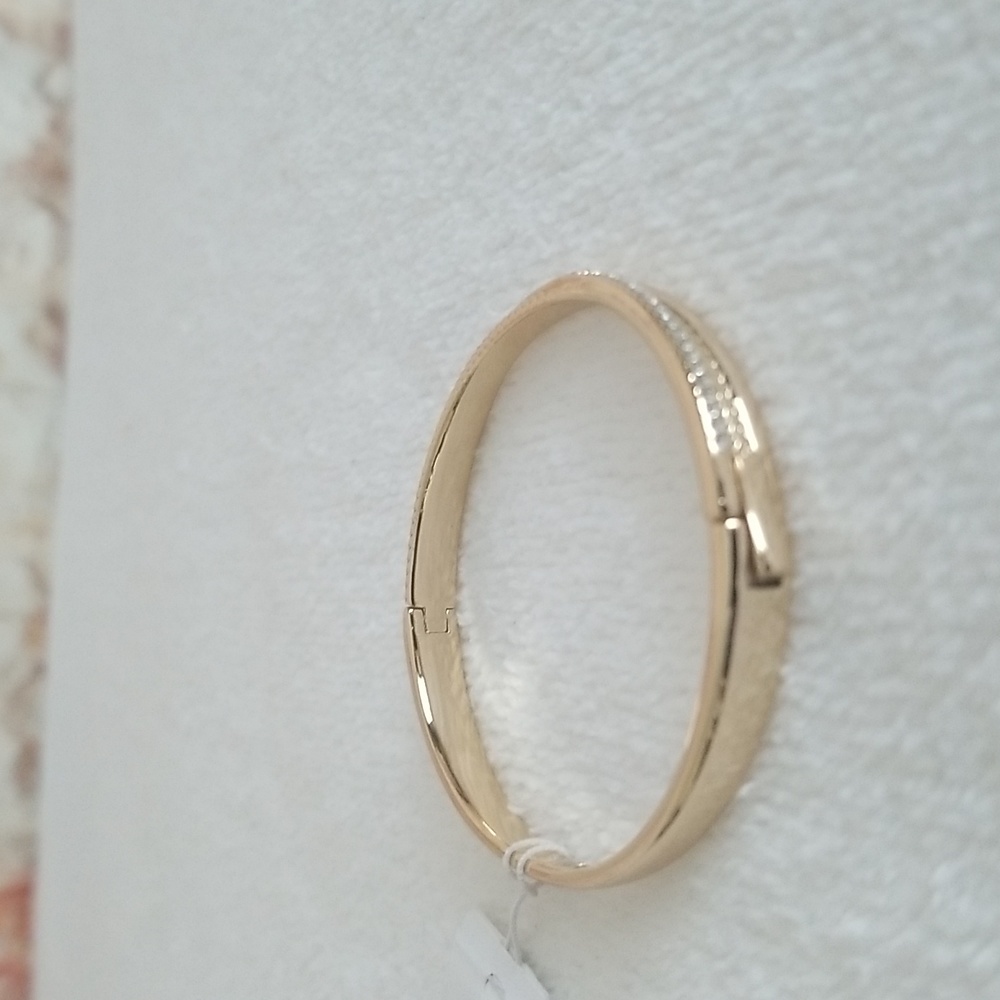 New Ralph Lauren Pave Crossover Bangle Bracelet - Picture 4 of 6
